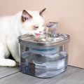 PawFlow™ Premium Pet Fountain – Stainless Steel, 2L