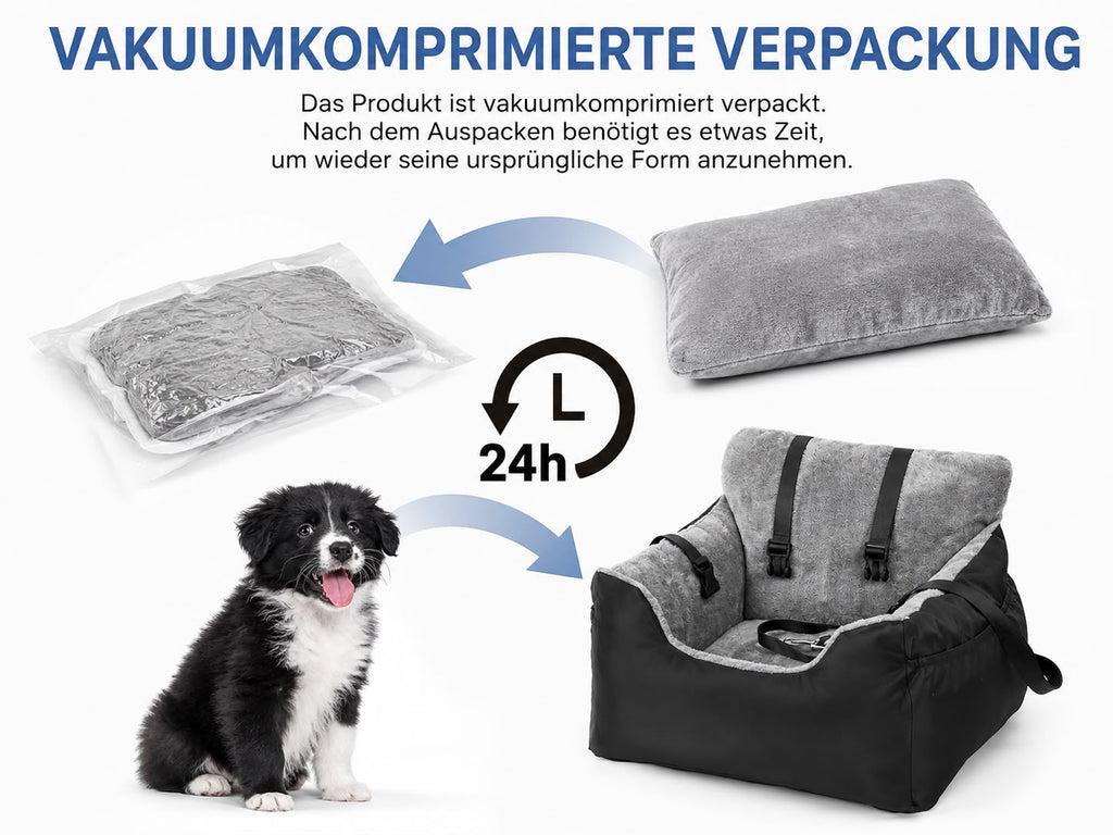 PawFlow Komfort Haustier-Autositz