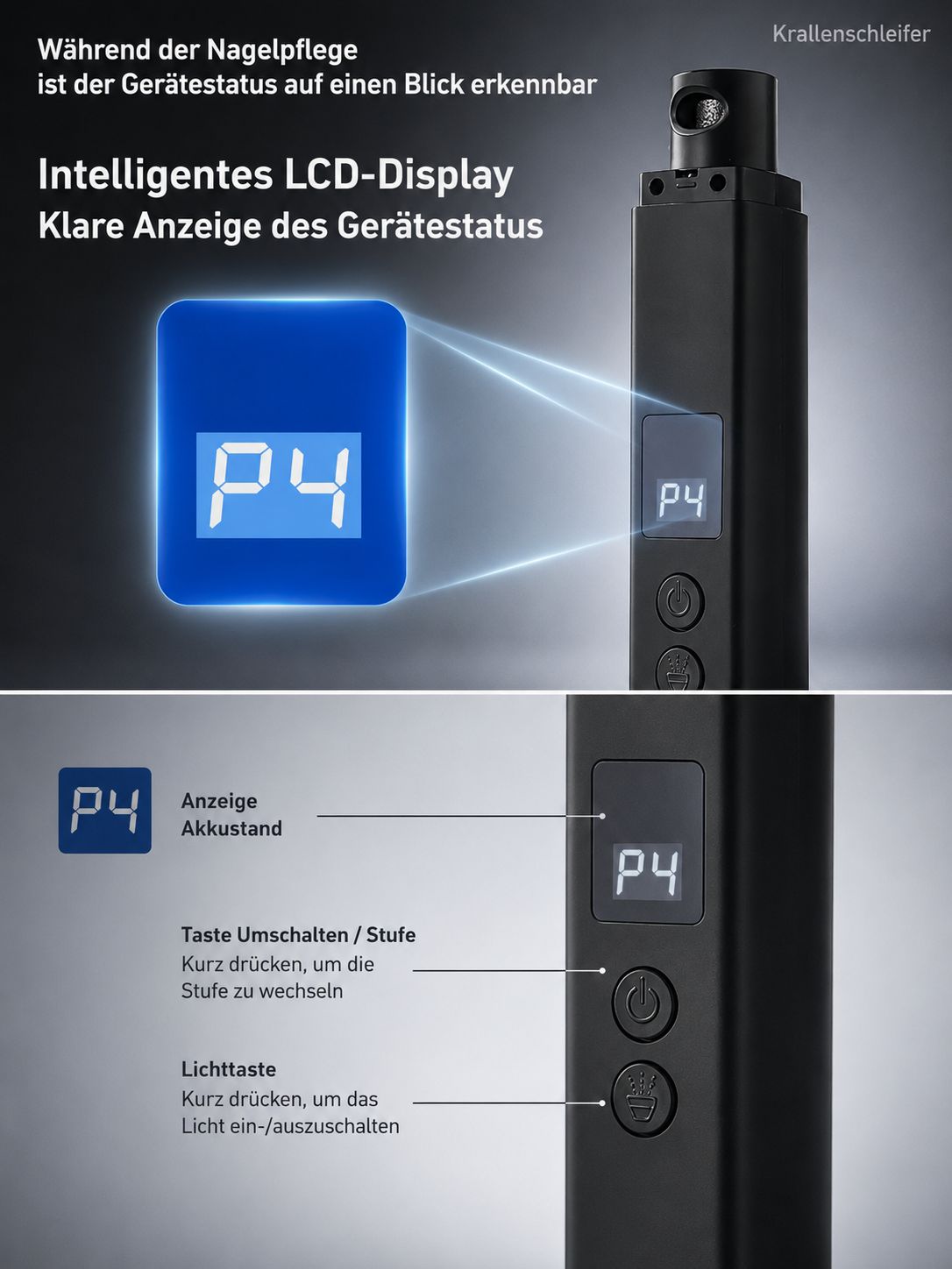 PawFlow Krallenschleifer Pro für Hunde & Katzen – Leise, USB-C & LED-Licht