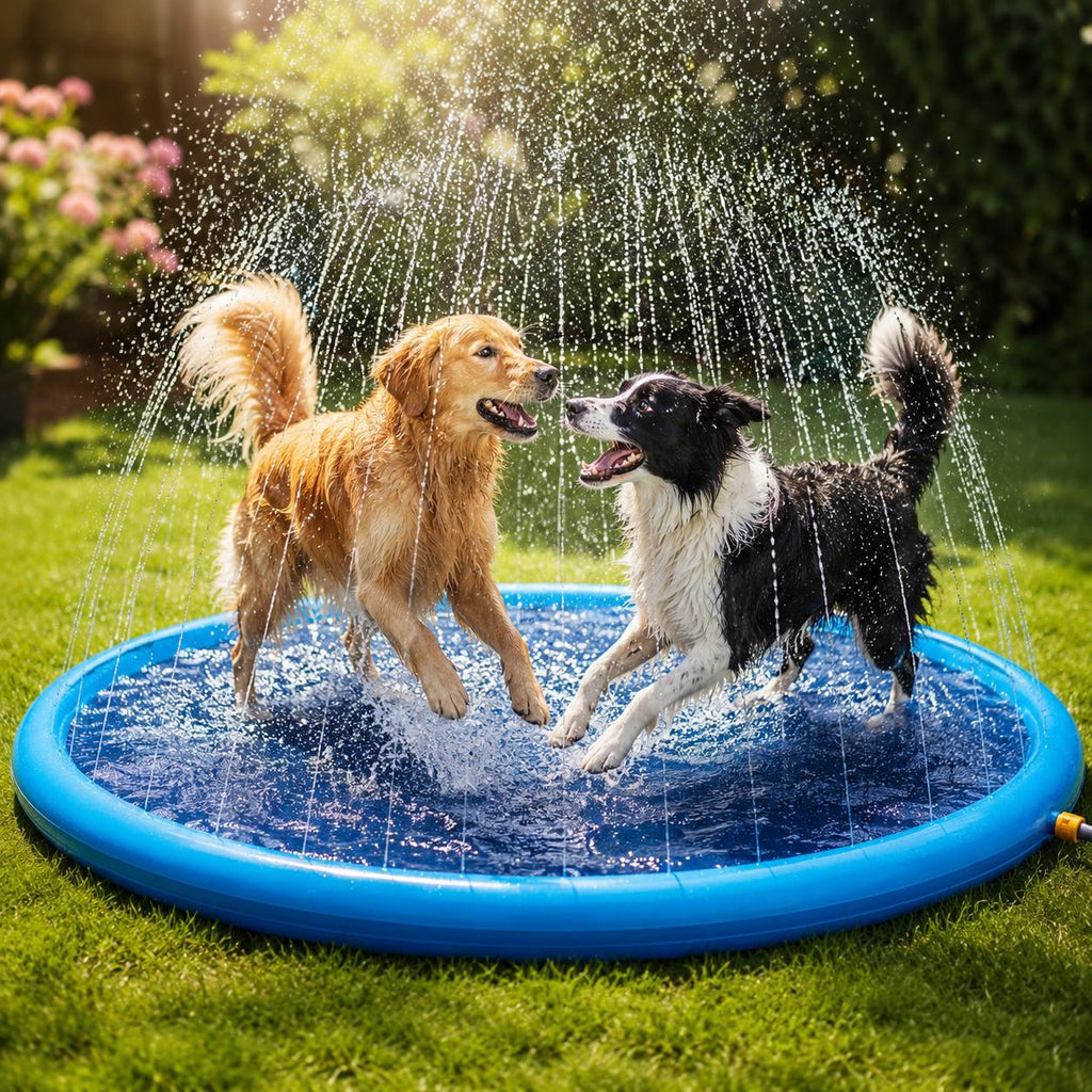 PawFlow Wasserspielmatte für Hunde – Spritzspaß & Abkühlung im Sommer