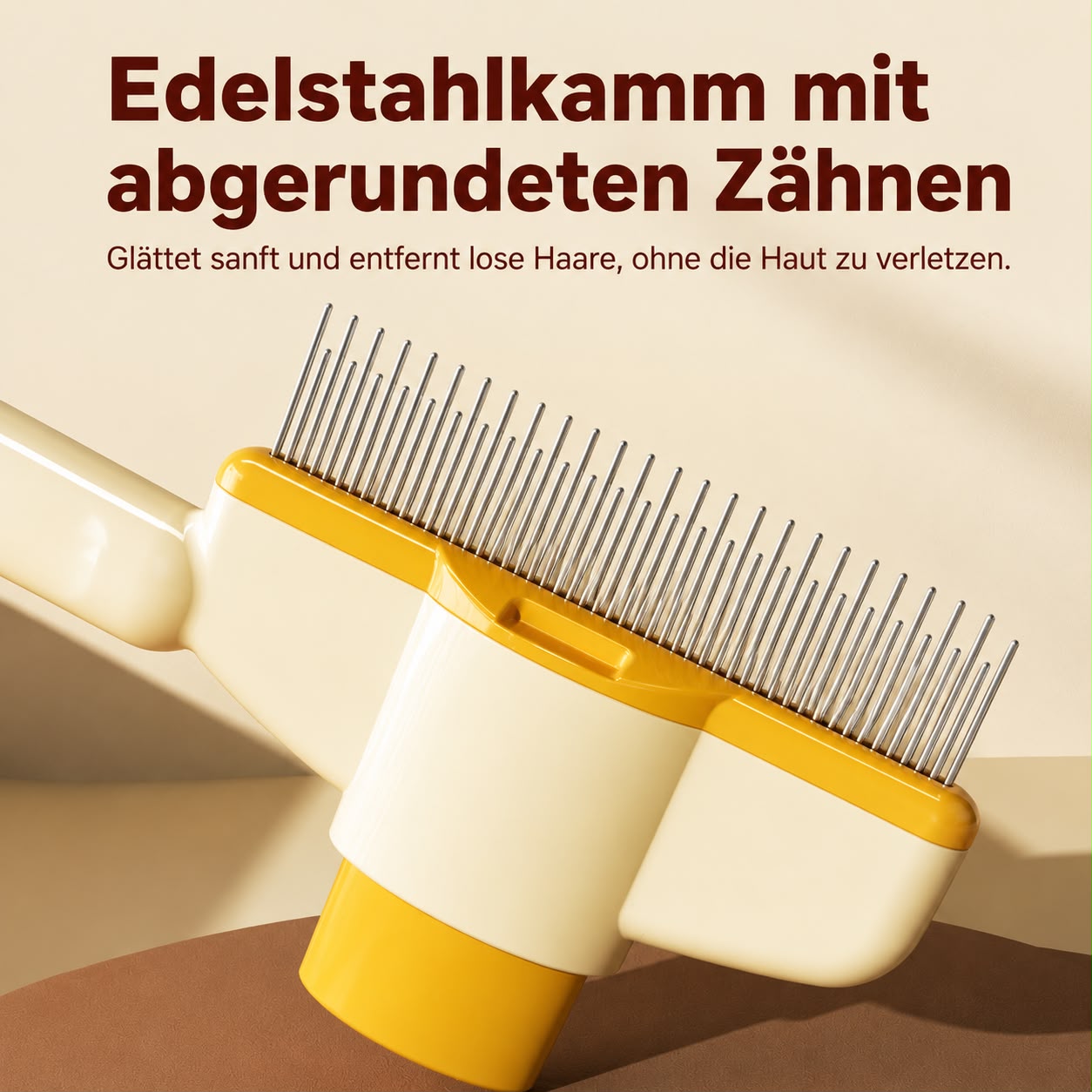 PawFlow Selbstreinigender Premium-Fellkamm für Hunde & Katzen
