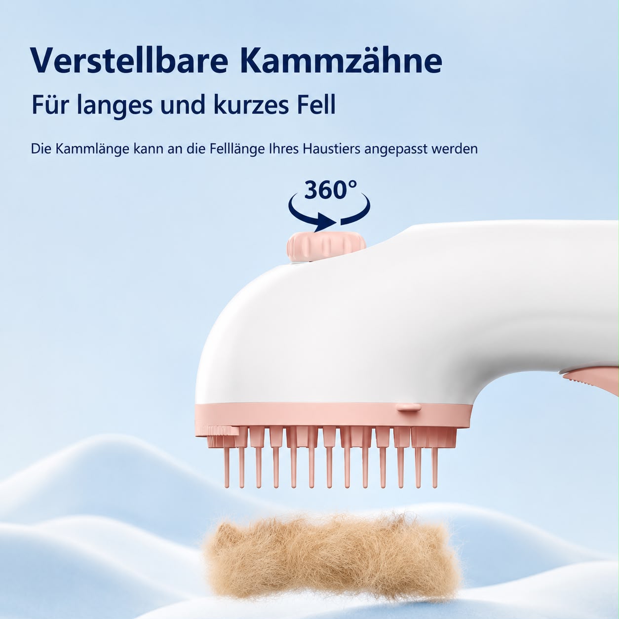 PawFlow 3-in-1 Dampfbürste für Hunde & Katzen – Reinigen, Massieren & Entfilzen