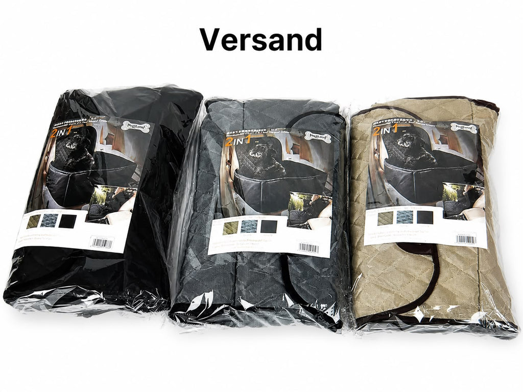 PawFlow 2-in-1 Autositz & Reisebett für Hunde und Katzen