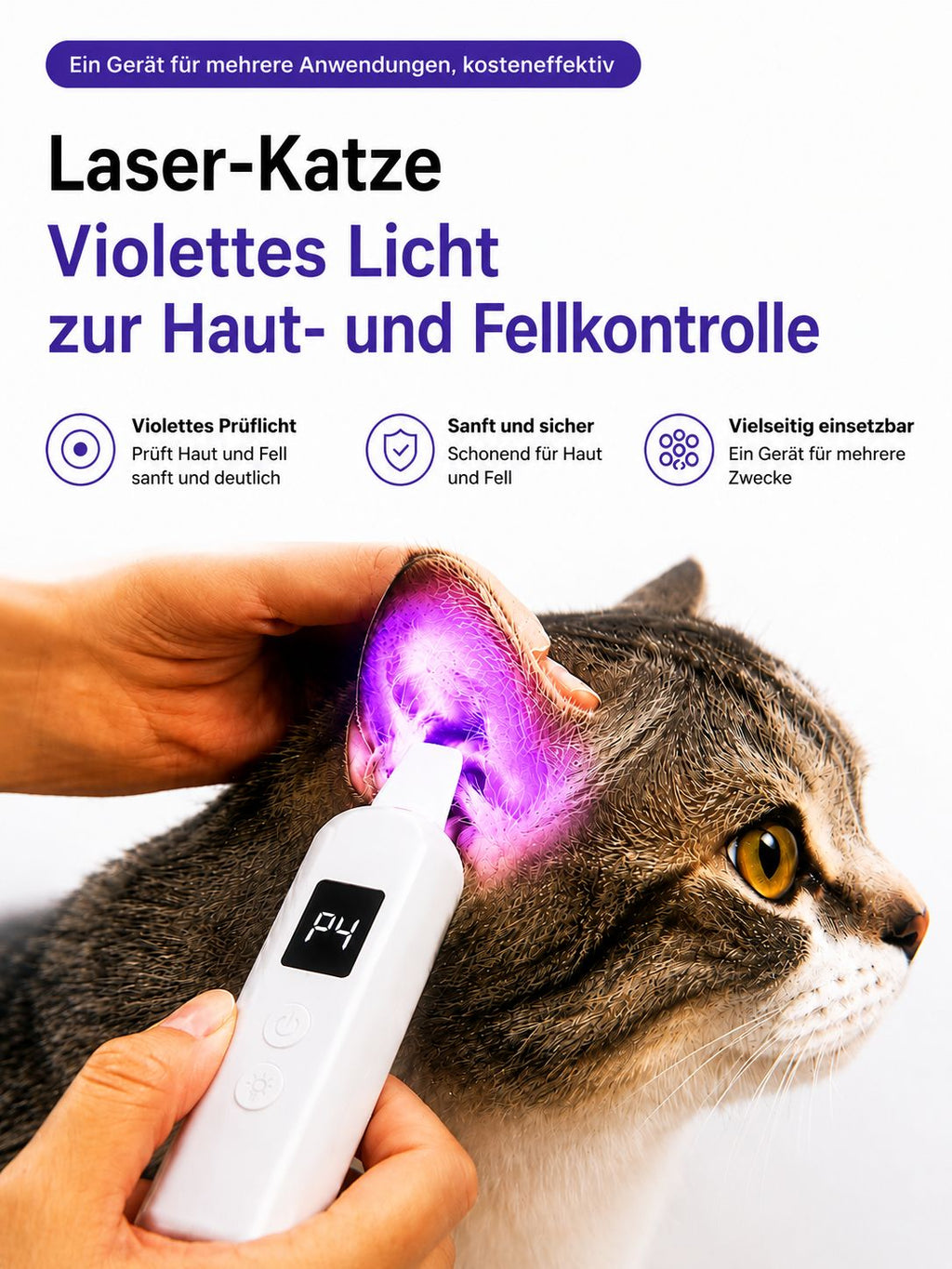 PawFlow Krallenschleifer Pro für Hunde & Katzen – Leise, USB-C & LED-Licht