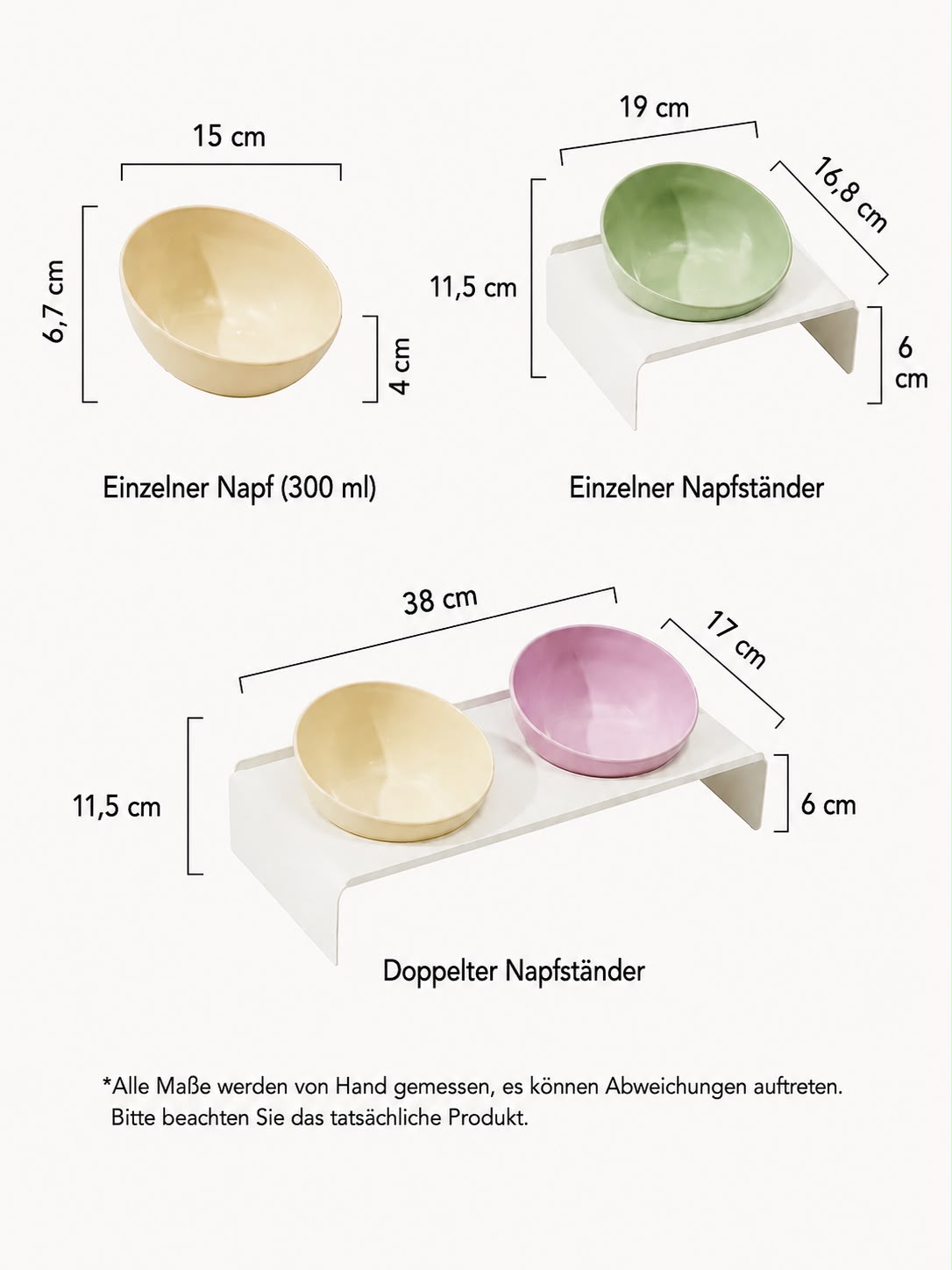 PawFlow Keramiknapf mit Metall-Napfständer