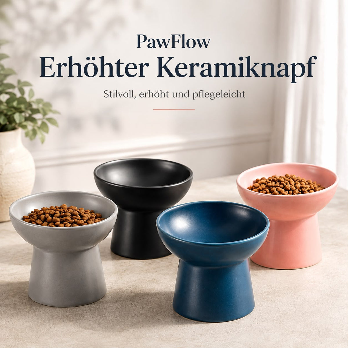 PawFlow Erhöhter Keramiknapf