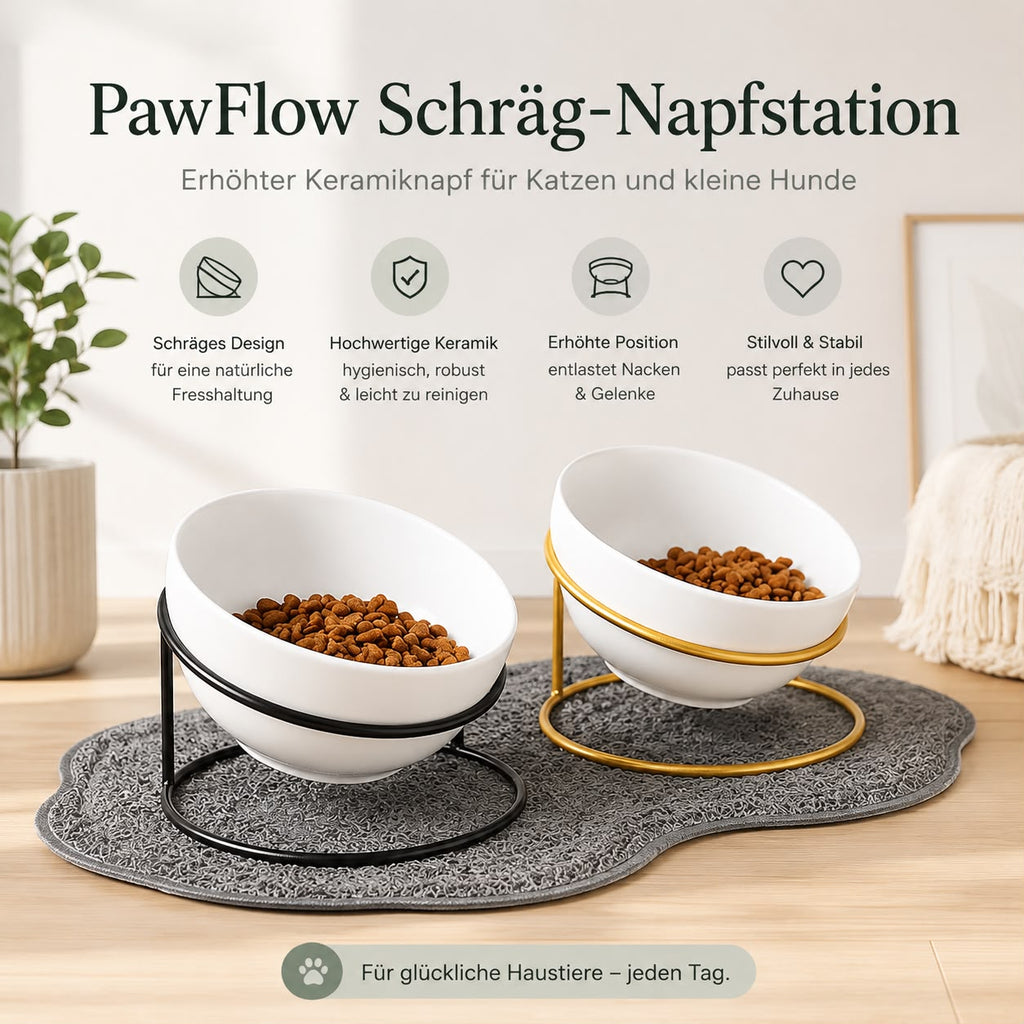 PawFlow Schräg-Napfstation