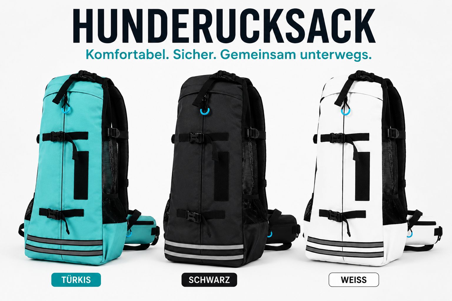 PawFlow Outdoor-Hunderucksack für Hunde – Atmungsaktiv, sicher & bequem