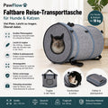 PawFlow Faltbare Reise-Transporttasche für Hunde & Katzen