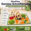 PawFlow Gemüse-Schnüffelmatte für Hunde – Intelligenzspielzeug & Futtersuche