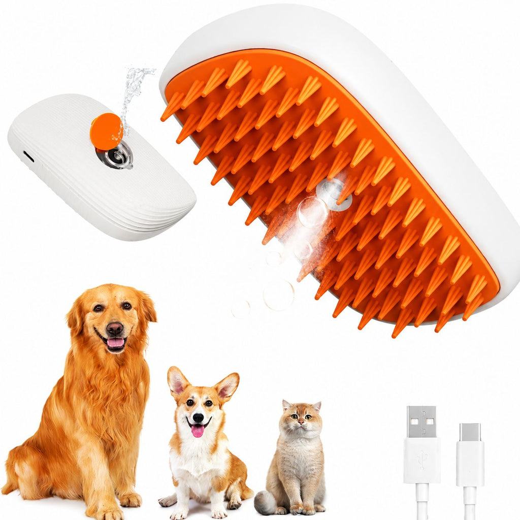 PawFlow Fellpflegebürste mit Sprühfunktion für Hunde & Katzen