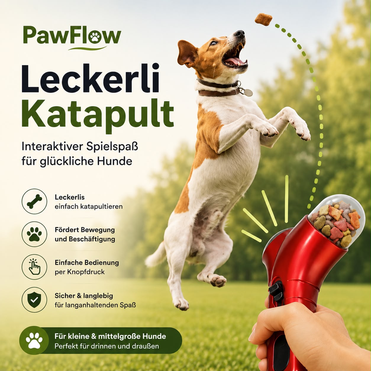 PawFlow Leckerli-Katapult