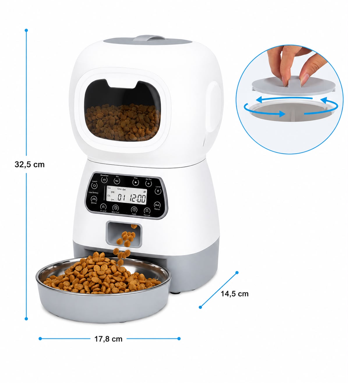PawFlow SmartFeeder Pro – Automatischer Futterautomat