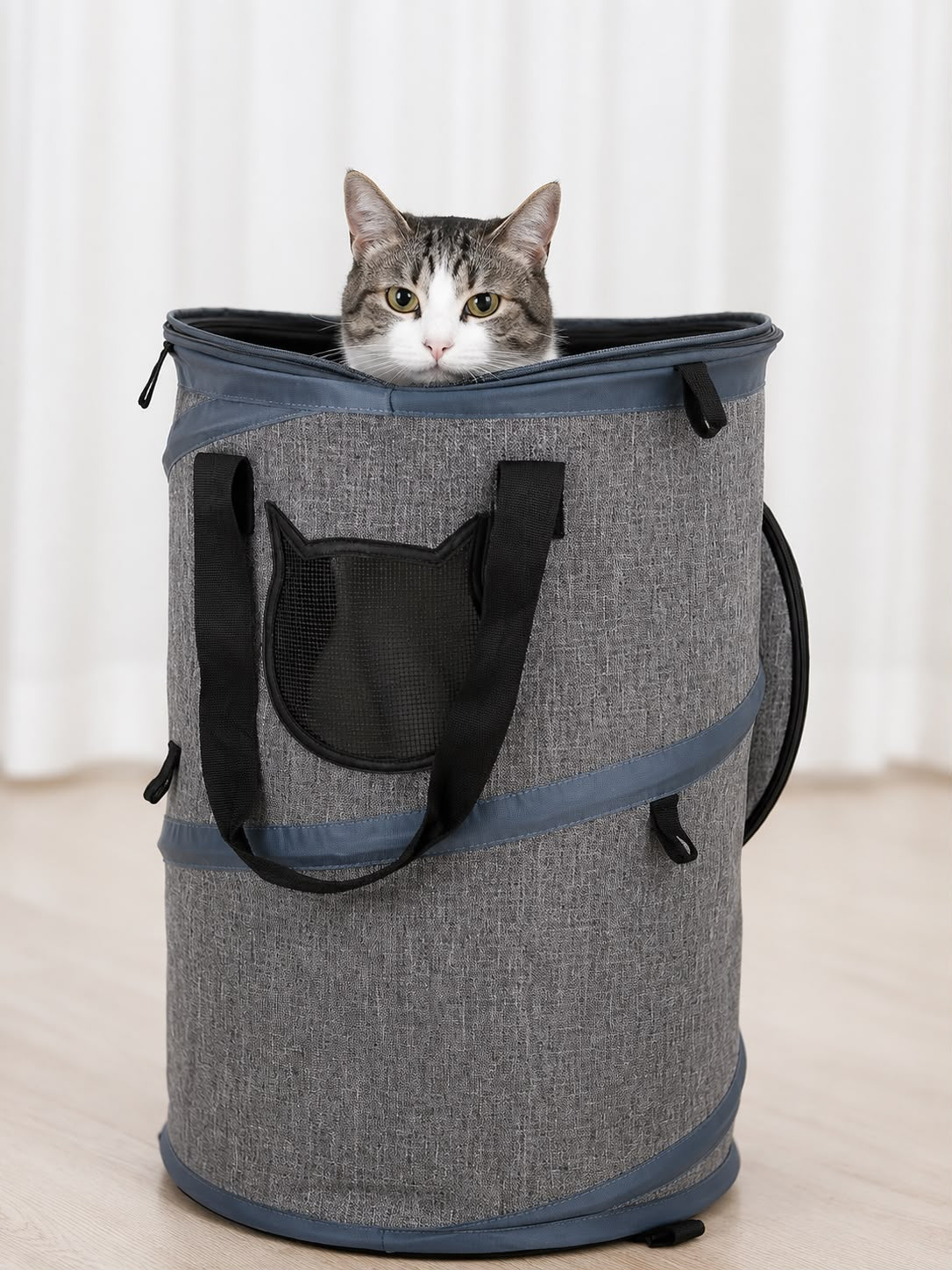 PawFlow Faltbare Reise-Transporttasche für Hunde & Katzen