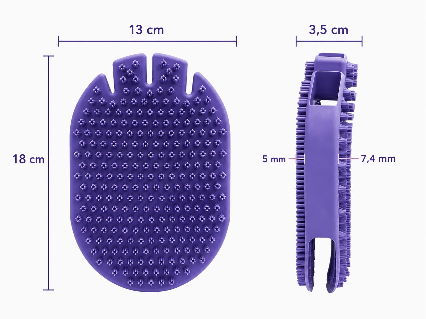 PawFlow 2-in-1 Massage- & Badebürste für Hunde & Katzen