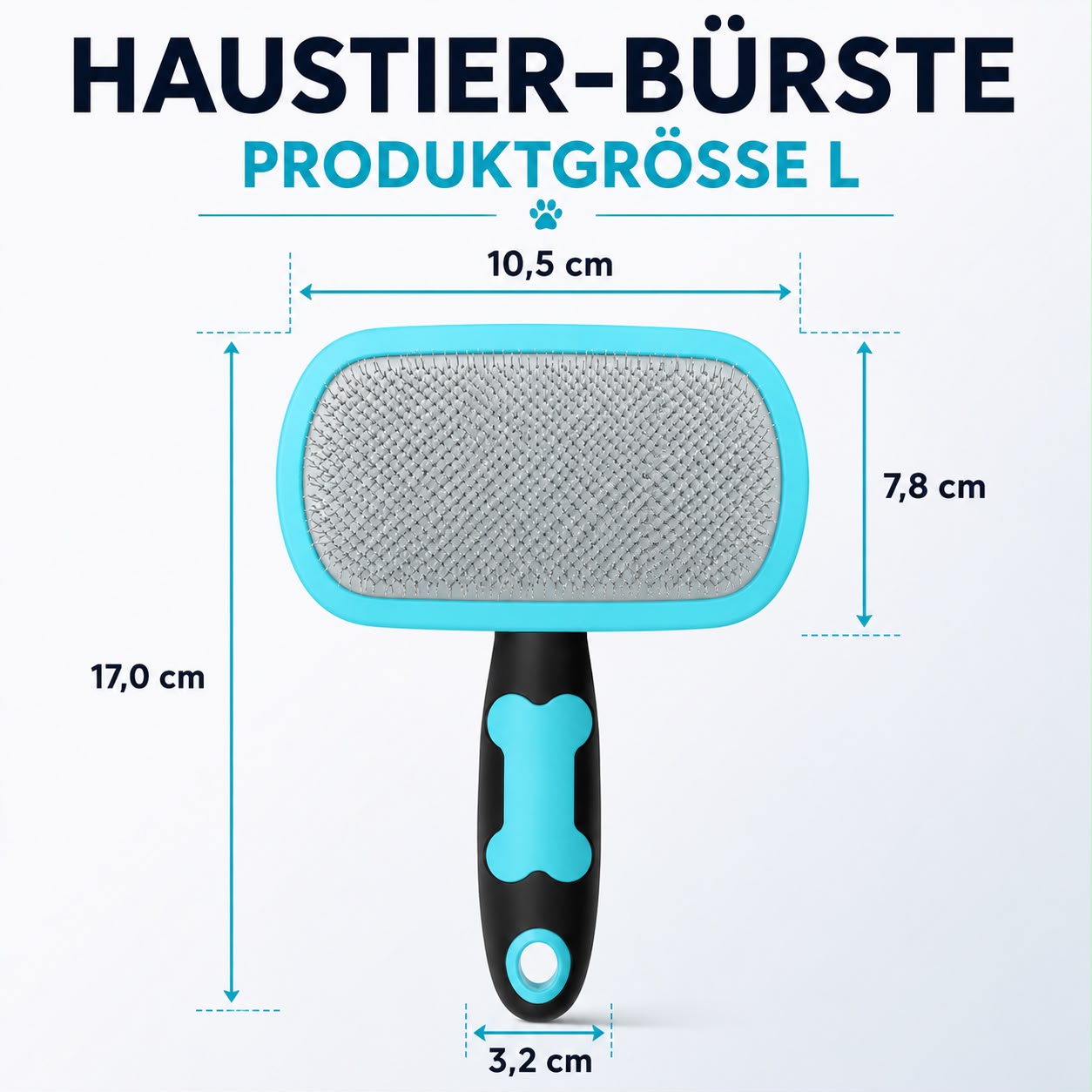 PawFlow Fellpflegebürste für Hunde & Katzen – Sanfte Massage & glänzendes Fell