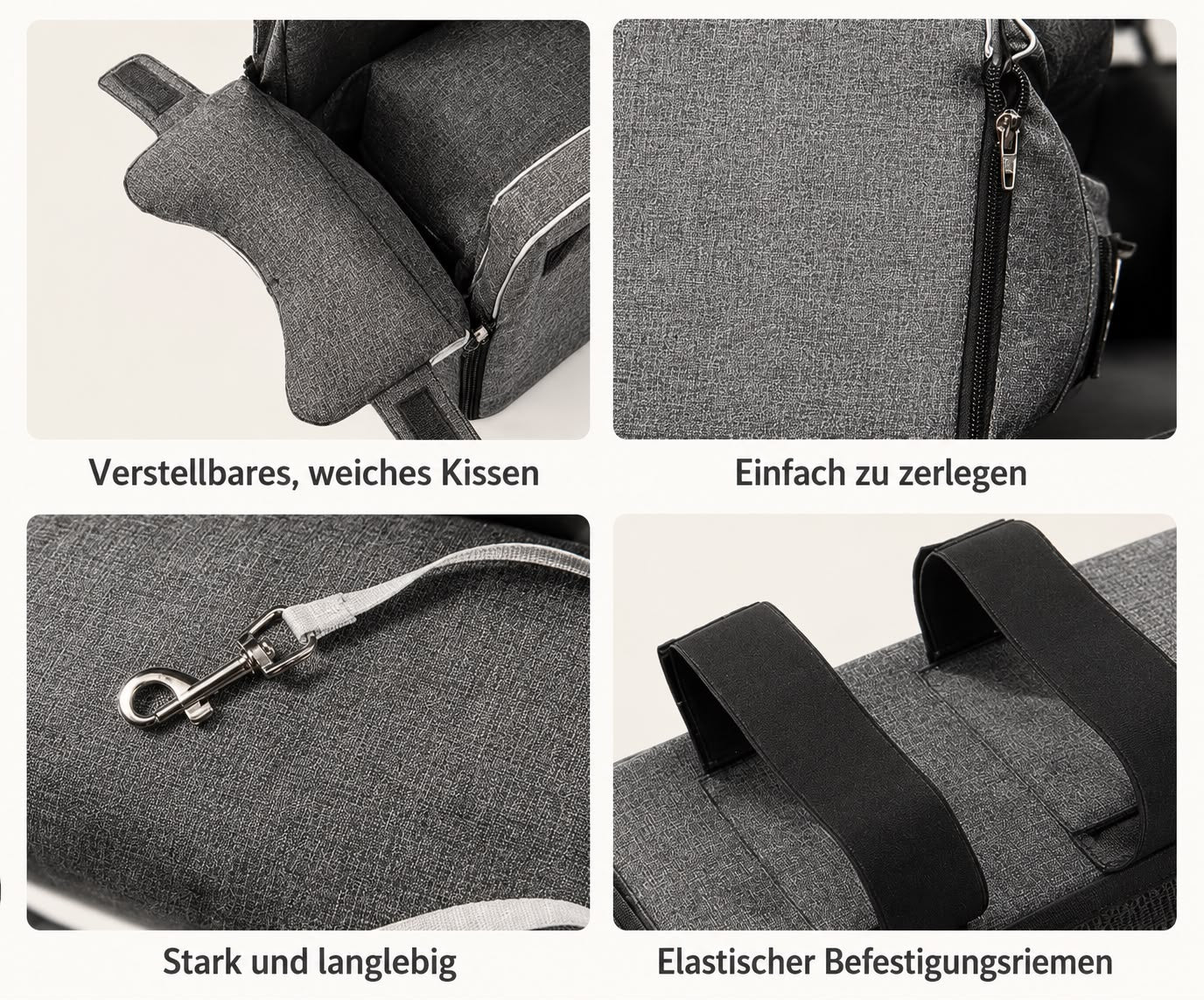 PawFlow Premium Haustier-Autositz