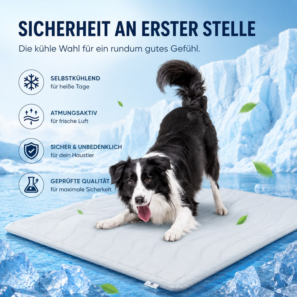 PawFlow Premium-Kühlmatte für Hunde & Katzen – Selbstkühlend & besonders komfortabel