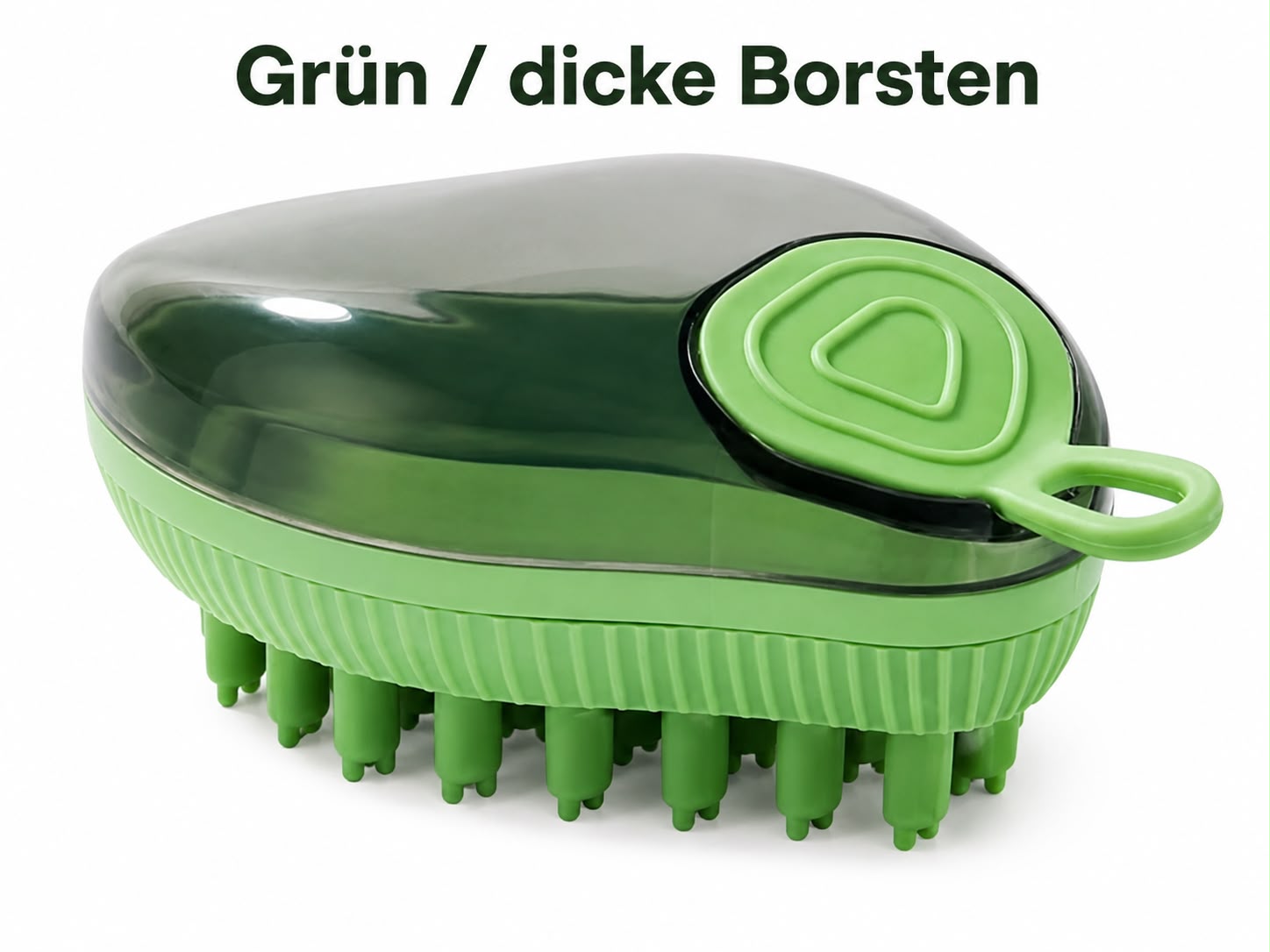 PawFlow Silikon-Fellpflegebürste mit Shampoo-Spender für Hunde & Katzen