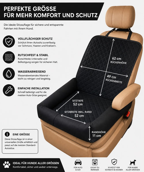 PawFlow™ Premium Autositz für Hunde