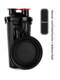 PawFlow™ Mobile Reise-Trinkflasche mit Faltnapf für Hunde & Katzen – Trinken unterwegs leicht gemacht