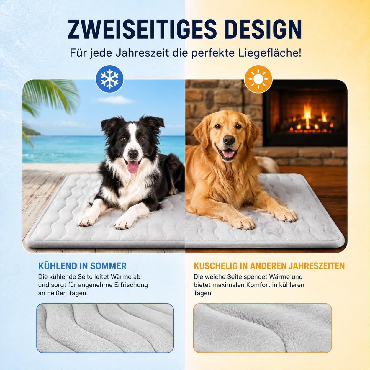 PawFlow Premium-Kühlmatte für Hunde & Katzen – Selbstkühlend & besonders komfortabel