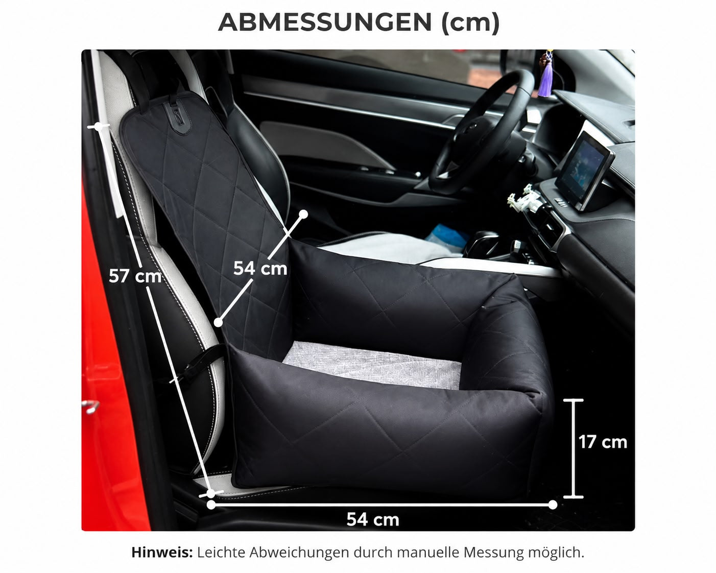 PawFlow™ Autositz-Hundebett Premium