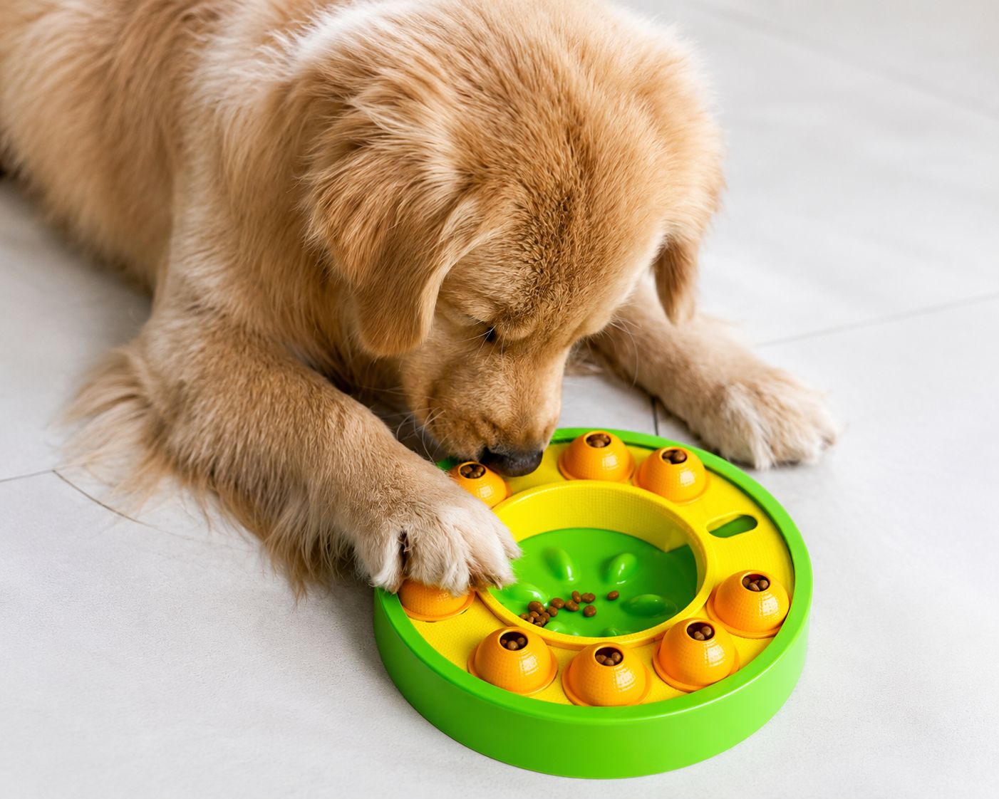 PawFlow™ Denkspiel-Futternapf für Hunde – Langsamer fressen, clever spielen
