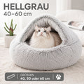 PawFlow Kuschelhöhle für Hunde & Katzen – Weiches Plüschbett mit Wohlfühleffekt