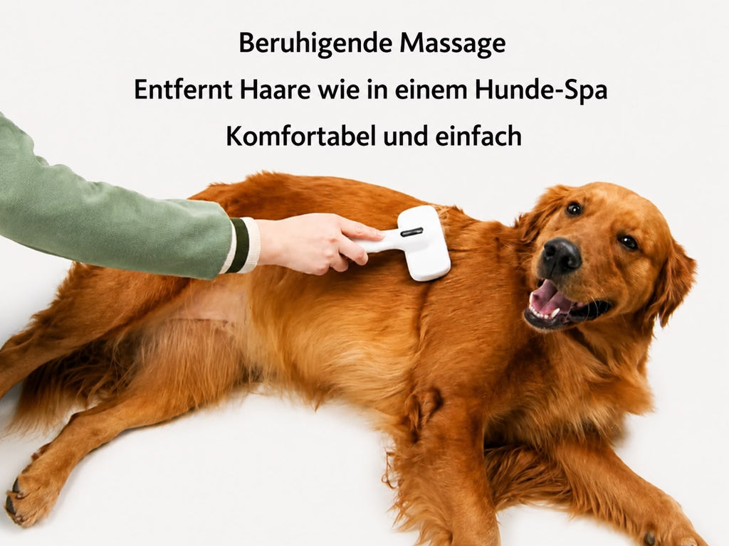 PawFlow Selbstreinigende Fellpflegebürste für Hunde & Katzen