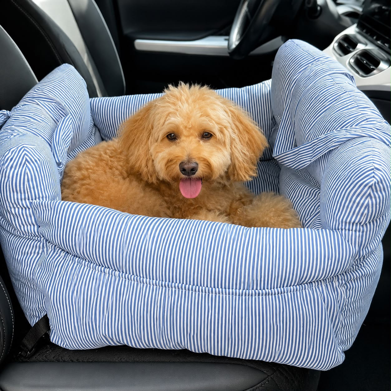 PawFlow Premium Reisebett & Autositz für Hunde