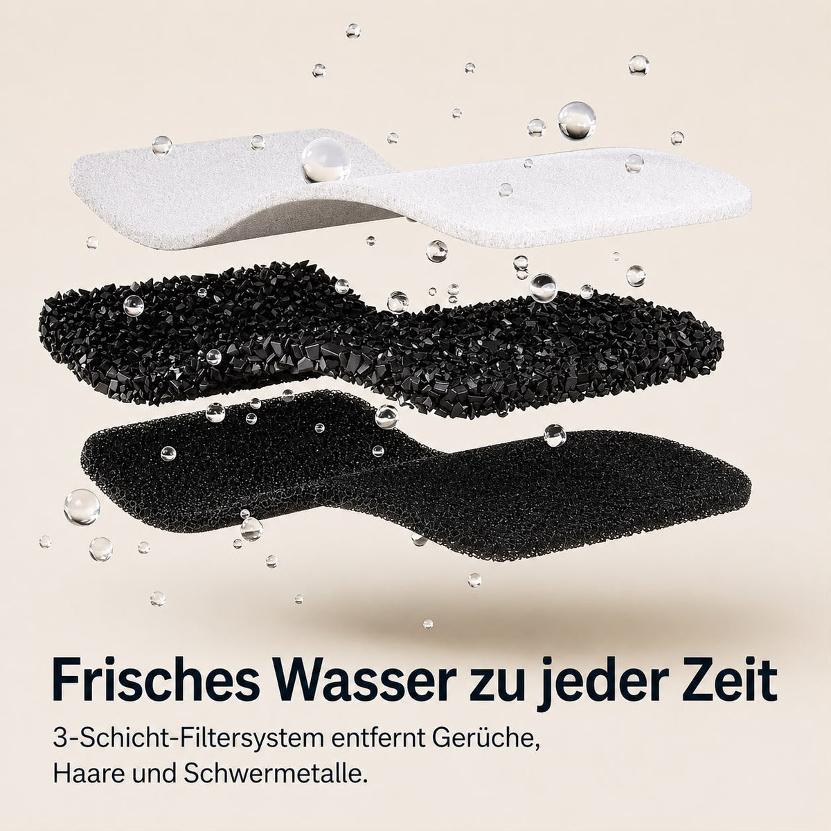 PawFlow Edelstahl-Trinkbrunnen 3 L