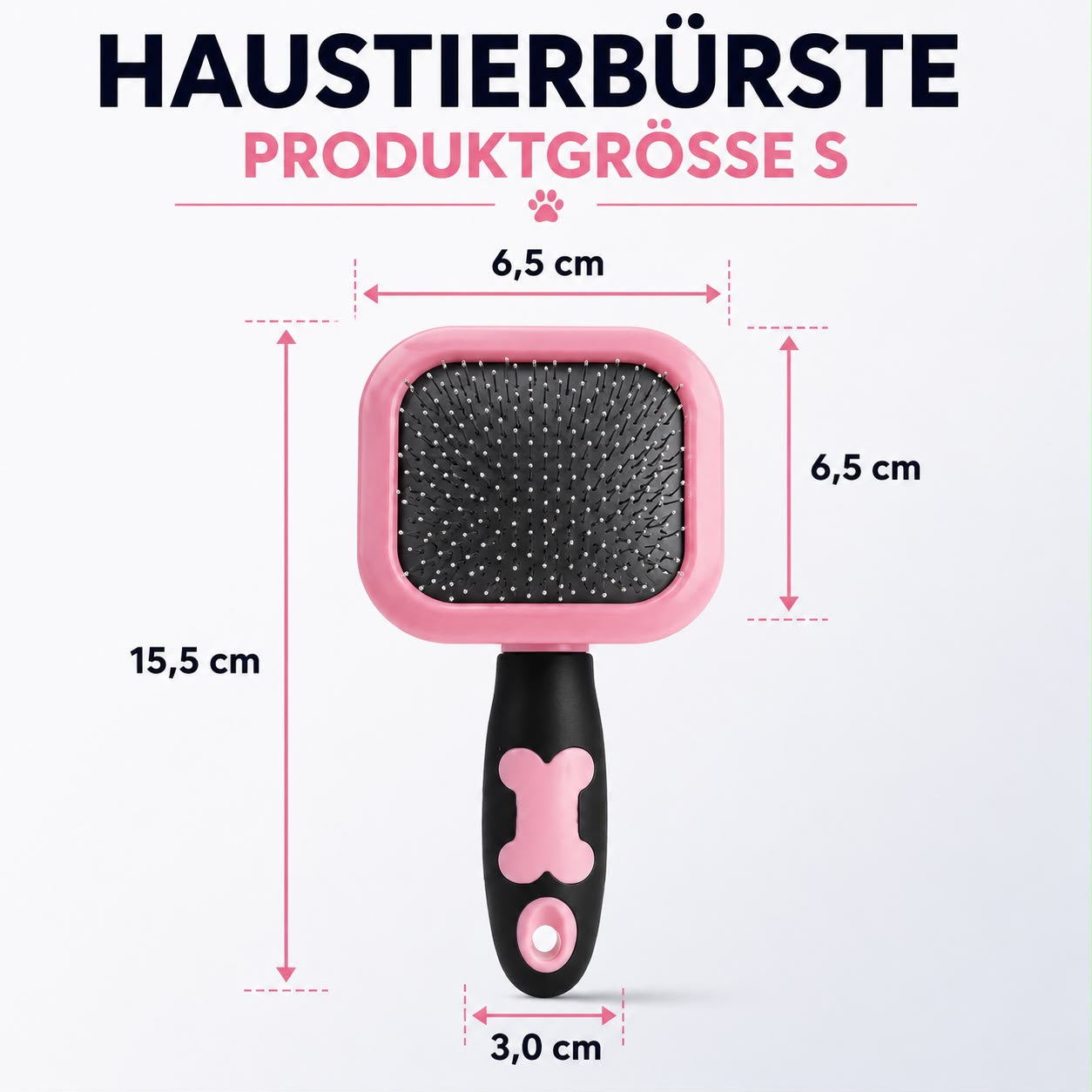 PawFlow Fellpflegebürste für Hunde & Katzen – Sanfte Massage & glänzendes Fell