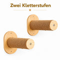 PawFlow Wandmontiertes Katzennest aus Holz