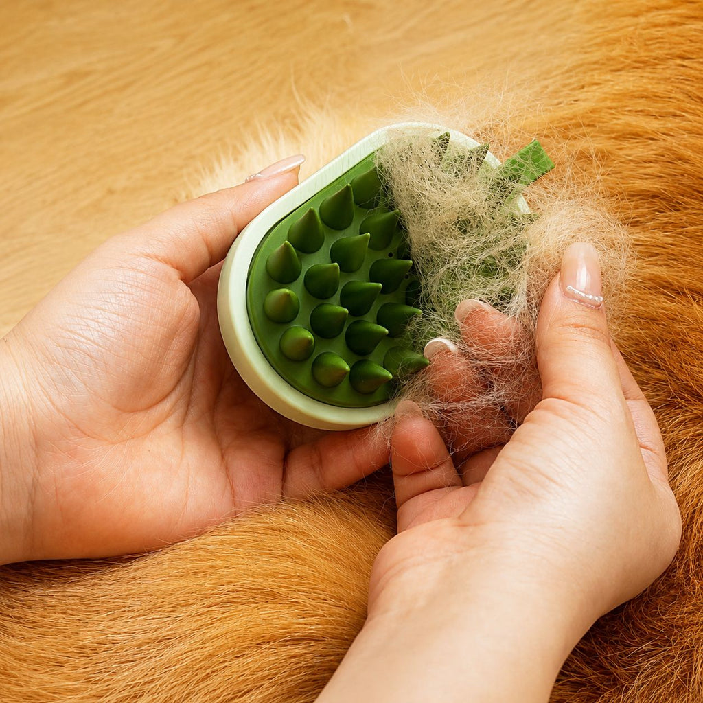 PawFlow Fellpflege- & Massagebürste für Hunde & Katzen – Sanft, effektiv & leicht zu reinigen