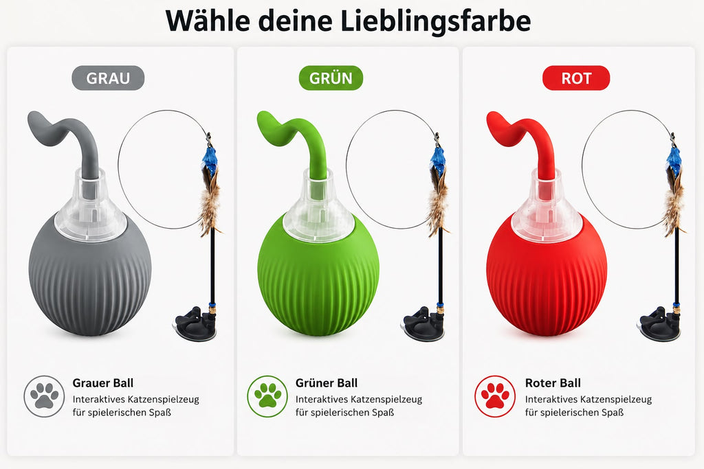 PawFlow™ Interaktiver Spielball für Katzen
