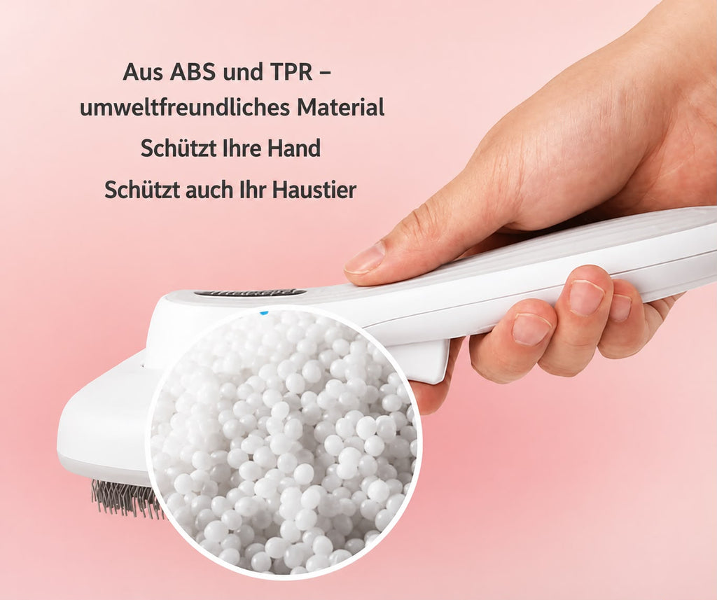 PawFlow Selbstreinigende Fellpflegebürste für Hunde & Katzen