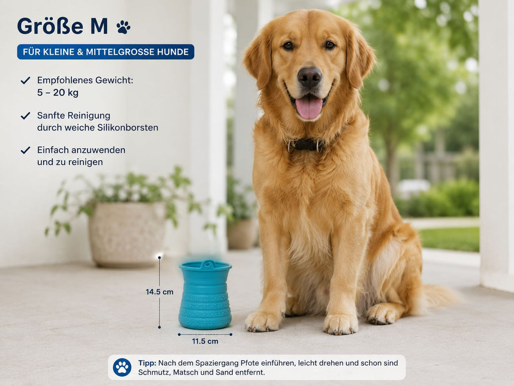 PawFlow™ Pfotenreiniger für Hunde – Saubere Pfoten in Sekunden