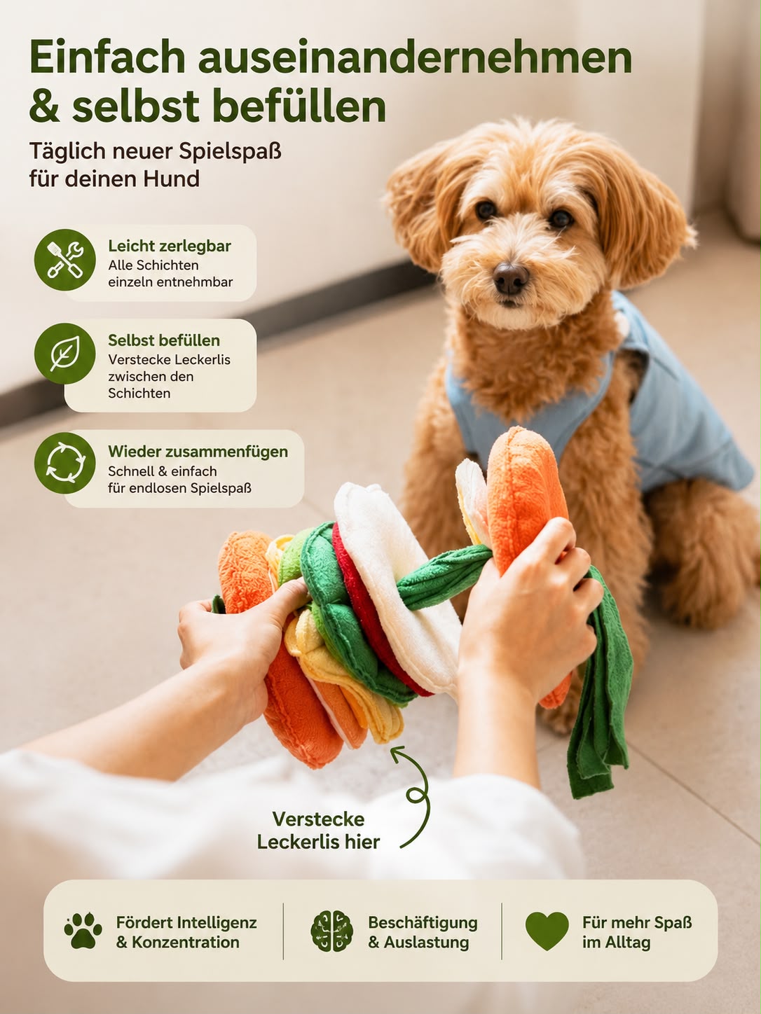 PawFlow™ Schnüffel-Burger für Hunde