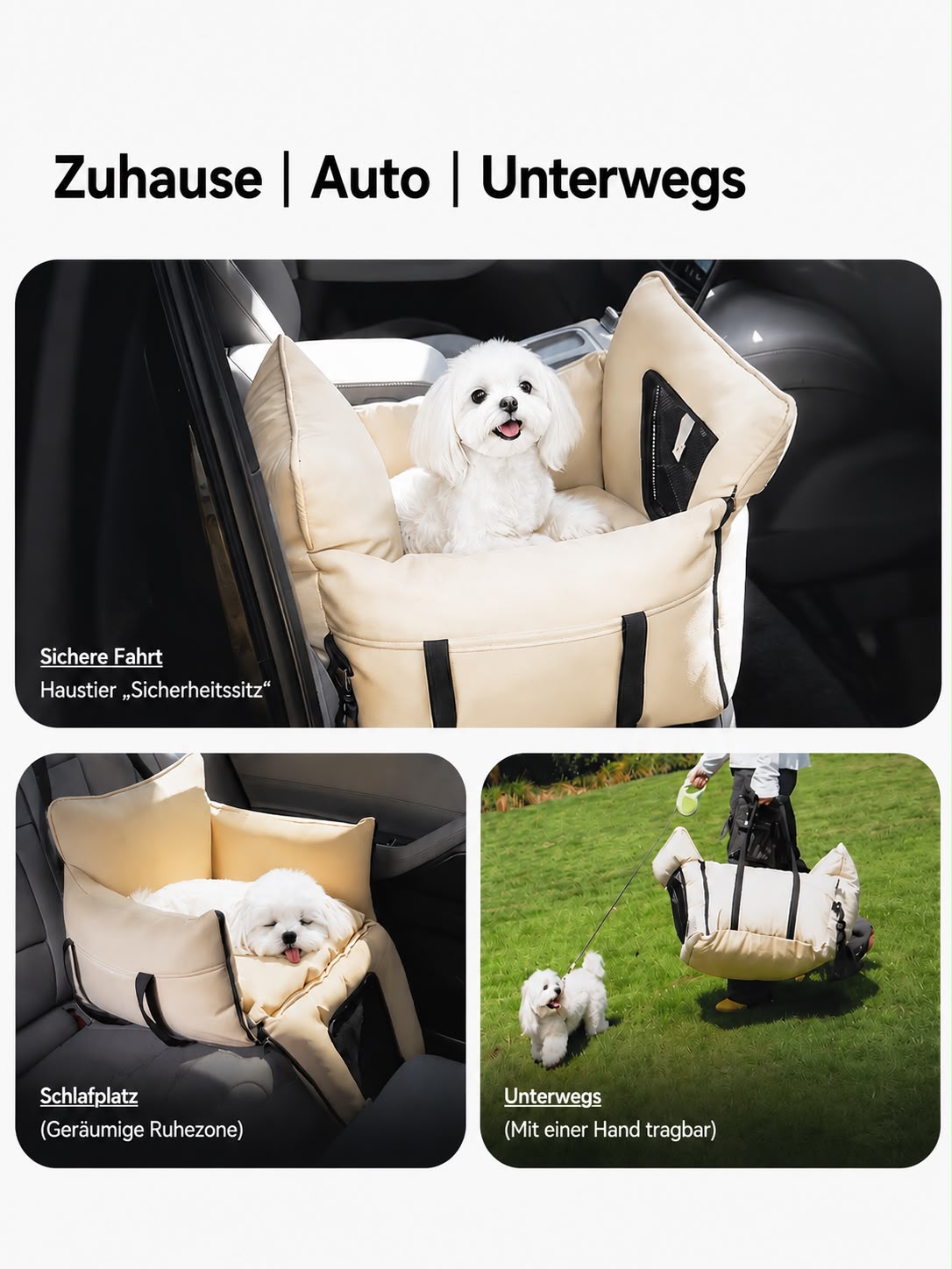 PawFlow Premium Auto-Haustiersitz