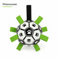 PawFlow™ Interaktiver Hunde-Fussball mit Laschen – Apportieren, Zerren & Spielen