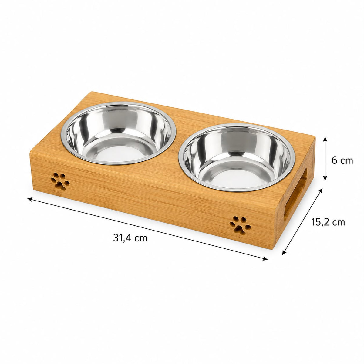 PawFlow Bambus-Napfstation
