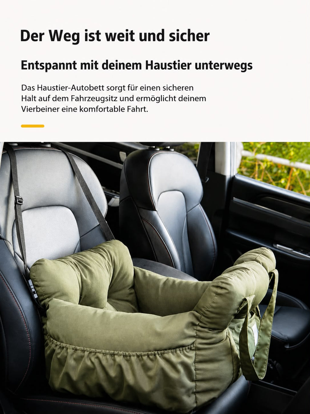 PawFlow Premium Auto-Hundesitz Comfort