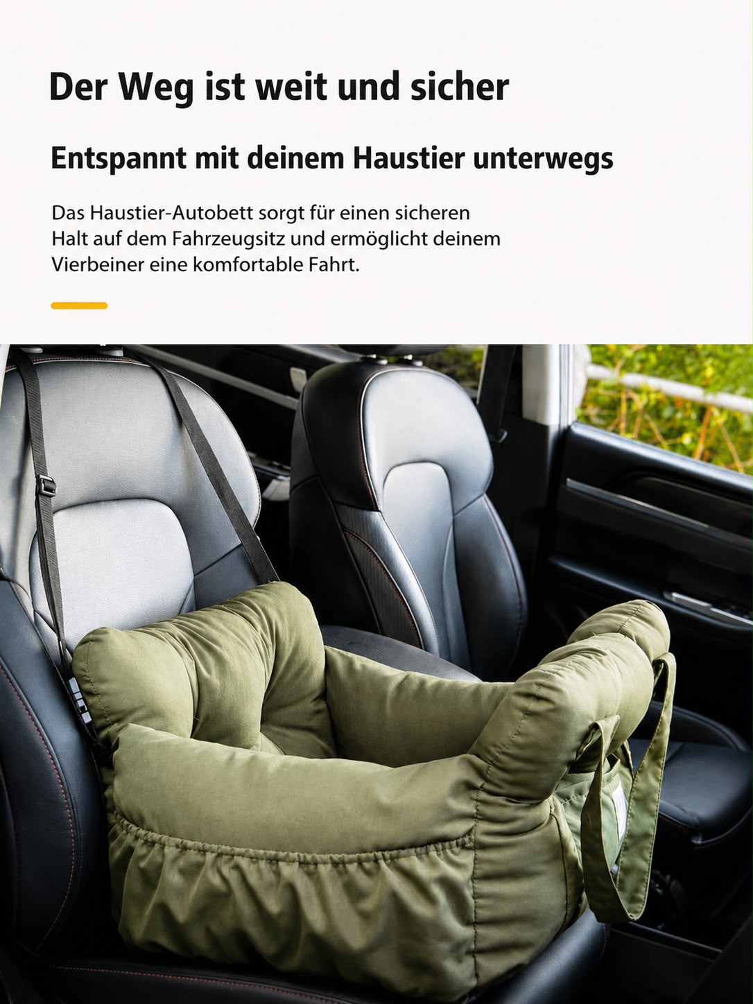PawFlow Premium Auto-Hundesitz Comfort