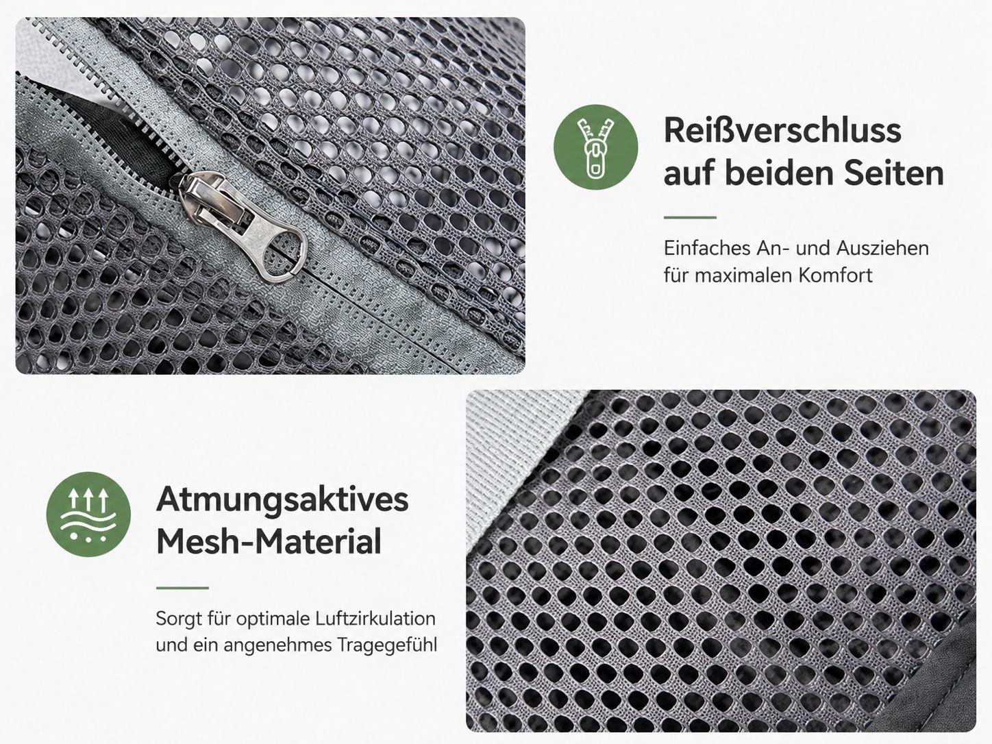 PawFlow™ Atmungsaktiver Komfort-Rucksack für Hunde