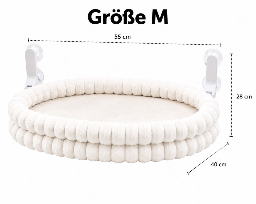 Premium Fensterbett Deluxe für Katzen
