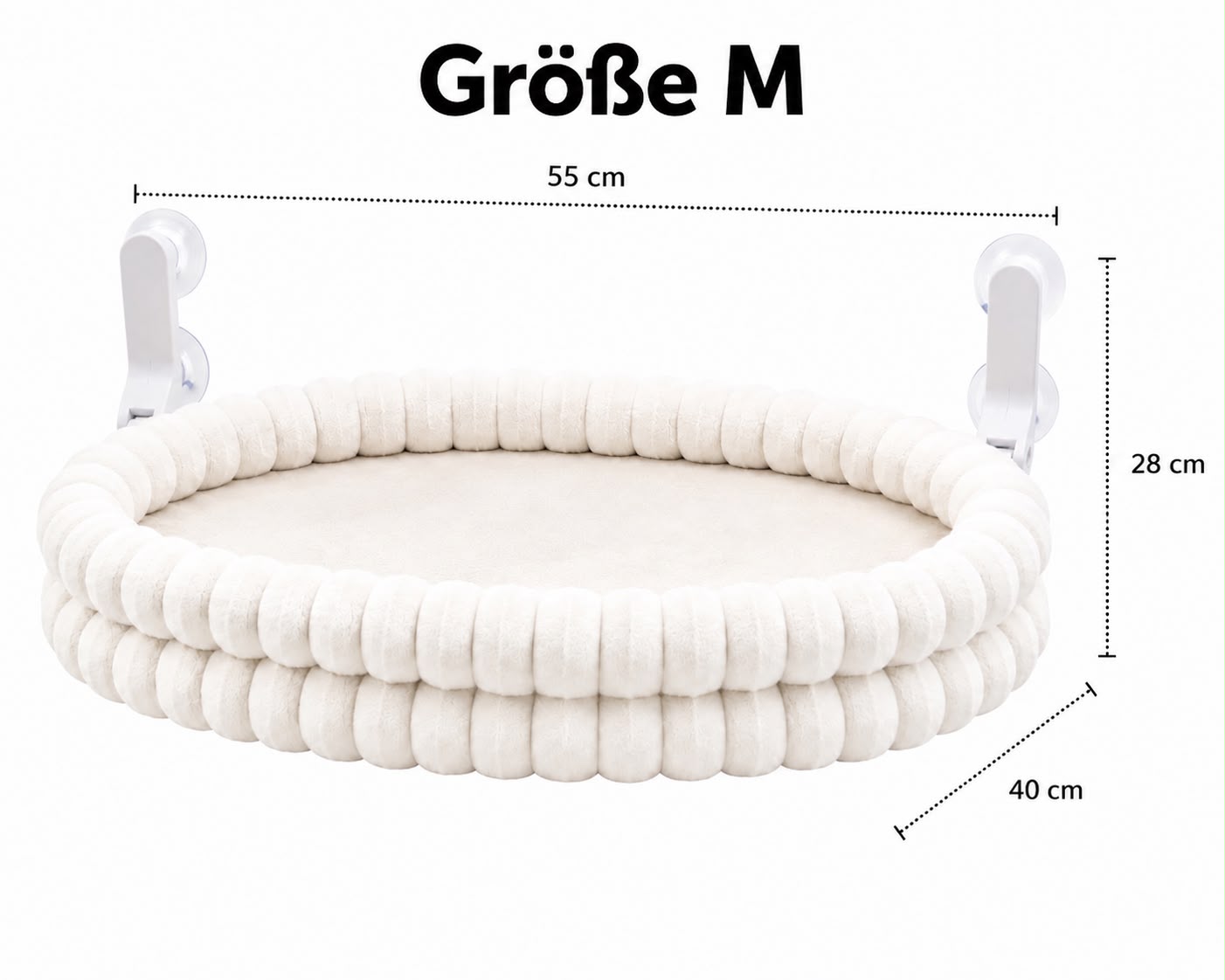 Premium Fensterbett Deluxe für Katzen