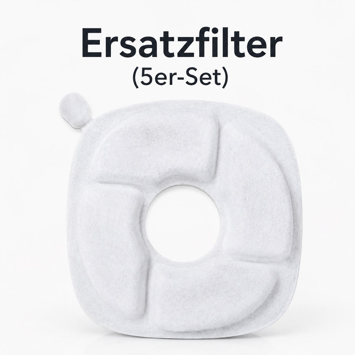 PawFlow Edelstahl-Trinkbrunnen 3 L mit 5 Ersatzfiltern