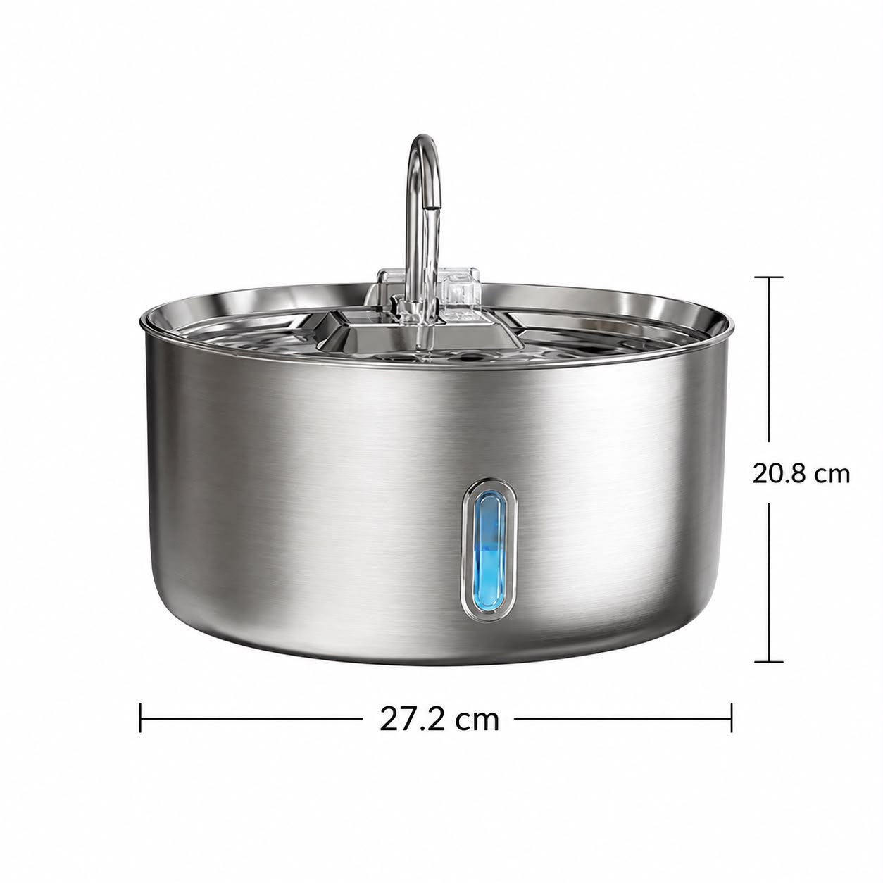 PawFlow Smart Fontain Pro – Edelstahl Haustier-Wasserspender
