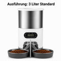 PawFlow SmartFeeder Duo – Automatischer Doppel-Futterautomat für Hunde & Katzen